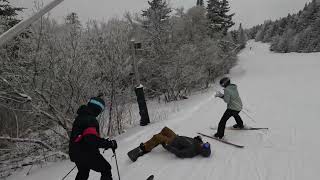 Killington Jan 2024 Trip  Saturday  Fedors POV  GX010005 [upl. by Gaal]