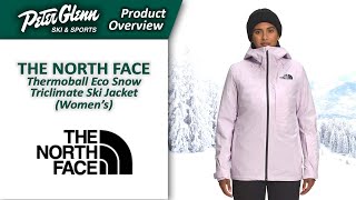 The North Face ThermoBall Eco Snow Triclimate Ski Jacket Womens  W2223 Product Overview [upl. by Xila]