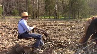 Horse drawn Plowing with Titus Morris in Kentucky [upl. by Leunamne]