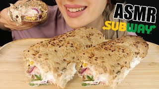 ASMR SUBWAY TUNA SUB SANDWICH COOKIES FAST FOOD  MUKBANG EATING SOUNDS No Talking 먹방  Kasmia ASMR [upl. by Pokorny]