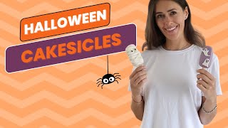 How to make CUTE HALLOWEEN cakesicles [upl. by Gracye423]