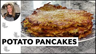 CRISPY GARLICKY amp IRRESISTIBLE  My Potato Pancakes Recipe [upl. by Ahsirtal68]