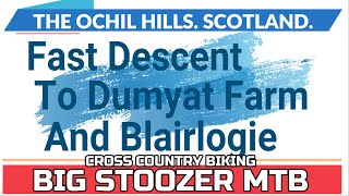 FAST DESCENT To Dumyat Farm amp Blairlogie Ochil Hill MTB [upl. by Hailed]