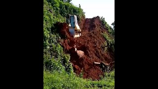 Bulldozer vs Bulldozer Hillside The Secret Behind Steep Road Construction [upl. by Britney]