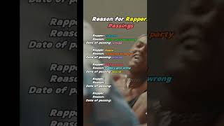 Reason for Rappers passings shorts rap hiphop [upl. by Leshia]