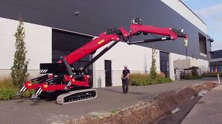 Hoeflon C30e Full Electric Mini Crane  Spider Crane [upl. by Sudnac]