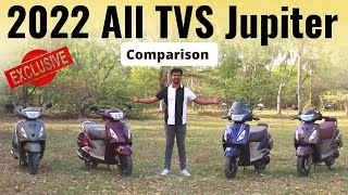 TVS Jupiter all Model Detail Comparison  All Variants EXCLUSIVE [upl. by Eceinart]