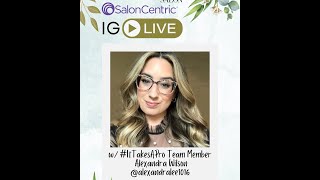 Holiday High Bun  Salon Centric x MODERN IG Live with Alexandra Wilson [upl. by Candyce]