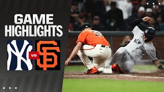 Yankees vs Giants Game Highlights 53124  MLB Highlights [upl. by Anidem371]