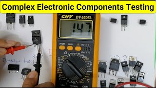 Complex Electronic Components Testing Mosfet Transistor Voltage regulator PWM IC Optoisolator [upl. by Carson]