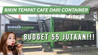 BIKIN TEMPAT CAFE DARI CONTAINER HANYA 55 JUTAAN  CAFE CONTAINERKAFE KONTAINER [upl. by Nnire]