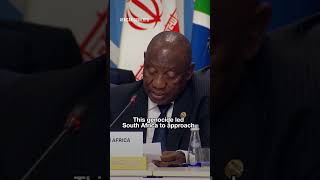 Israels military action against the people of Gaza is genocide Ramaphosa says [upl. by Eemaj]