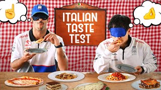 Daniel Ricciardo vs Yuki Tsunoda vs Italian Food  Italian Food Tasting Test [upl. by Ahto404]