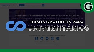 CURSOS GRATUITOS PARA UNIVERSITÁRIOS  COURSERA [upl. by Bledsoe]