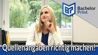 QUELLENANGABE  Leitfaden für die Bachelorarbeit [upl. by Ulrike608]