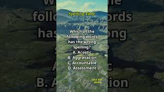 Spelling Time 501 spelling englishlearning englishvocabulary questions quiz [upl. by Ennaeerb60]