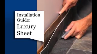 Luxury Sheet Installation Guide  Tarkett Home [upl. by Koloski962]