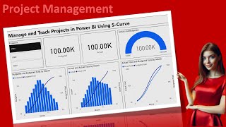 Power BI Manage and Track Projects in Power BI Using S Curve [upl. by Rovelli]