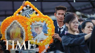 Royal Cremation Ceremony For Thai King Bhumibol Adulyadej Watch The Ceremony Take Place  TIME [upl. by Imena]