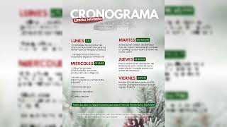 Cronograma navideño 2024 [upl. by Aliel788]