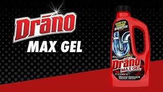 Drano Max Gel How to Unclog Drains That Have Standing Water [upl. by Roseann]