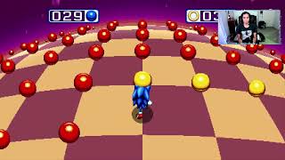 Sonic Mania Get Blue Spheres TanMagenta Perfect Run [upl. by Ellehcem478]