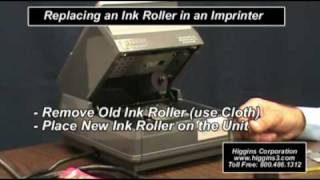 Replacing an Ink Roller in an Imprintermp4 [upl. by Rehpoitsirhc718]