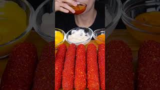 ASMR HOT CHEETOS GIANT SAUSAGE SPAM CHEESY MUKBANG COOKING 치토스 소세지 먹방 ソーセージ 咀嚼音 Sosis EATING SOUNDS [upl. by Aniluj]