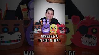 Cómo hacer Portalápices Dulcero Alcancía y Palomera de Five Nights at Freddys Manualidad FNAF DIY [upl. by Attalie]