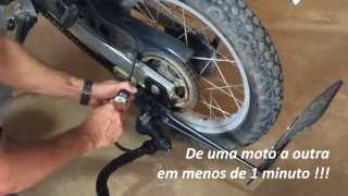 Carretinha para Moto  Motopratico  Engate Rapido [upl. by Ajin]