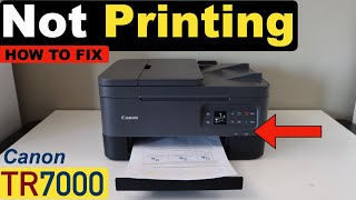 Canon Pixma TR7000 Not Printing [upl. by Aileon]