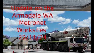 Update on the Armadale WA Metronet Work sites 22 11 24 [upl. by Skricki]