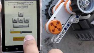 Lego Mindstorms NXT Robot controlled by Android Bluetooth [upl. by Preiser]