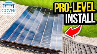 How To Install A SkyPoly Patio Cover Easy Tutorial  Cover Your Pergola Installation [upl. by Richardo]