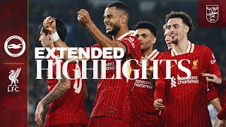 Extended Highlights FIVE Goals as Gakpo amp Diaz Secure QuarterFinals  Brighton 23 Liverpool [upl. by Okun]