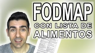 DIETA FODMAP CON LISTA DE ALIMENTOS  Para recuperarse de Colon Irritable SII y Helicobacter Pylori [upl. by Ahsenik]