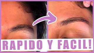 Como DEPILAR las cejas con cera RÁPIDO Y SENCILLO  Tutorial de depilación y epilacion [upl. by Corrine343]