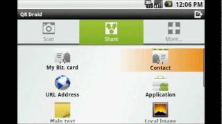 Sample usage of QR Droid [upl. by Kolnick]