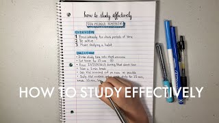 How to study effectively FOR MIDDLE SCHOOL [upl. by Shargel]