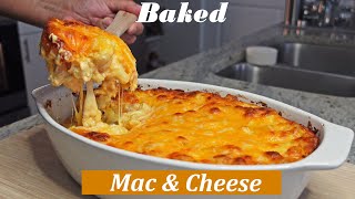 Best Baked Mac N Cheese Recipe  Southern Style Mac and Cheese  Quick and Easy [upl. by Nilkoorb]