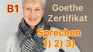 B1 Goethe Sprechen 123  Deutsch lernen [upl. by Eneles]