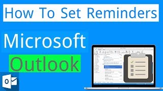 How to Set Reminders in Microsoft Outlook [upl. by Latimore]