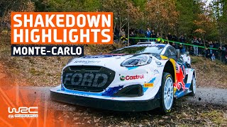 Shakedown Highlights  WRC Rallye MonteCarlo 2024 [upl. by Cinimmod]