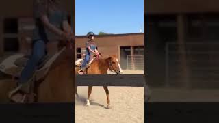 In my English stirrup era 🤣😝 fypシ゚ viralvideo barrelracing equestrian veiws [upl. by Filler]