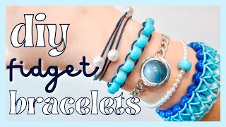 DIY Fidget Bracelets EASY homemade Fidget Toys you NEED to try [upl. by Egduj]