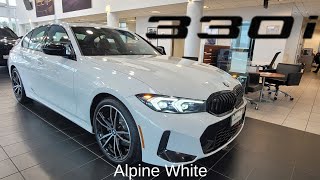 NEW ARRIVAL 2023 BMW 330i xDrive Alpine White Tacora Red [upl. by Urbannai]