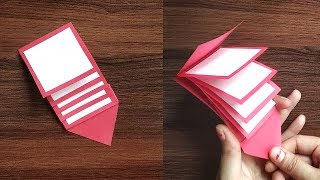 DIY  Water Fall Card For Multiple Messages  How To Make WaterFall Card [upl. by Quiteria]