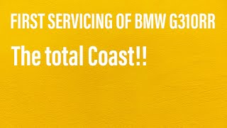 bmw G310RR First Servicing coast [upl. by Eilraep]