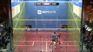 Squash  Netsuite Open 2013 FINAL roundup Ramy Ashour v Gregory Gaultier [upl. by Denbrook470]