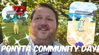 PONYTA COMMUNITY DAY POKEMON GO VLOG [upl. by Weathers]